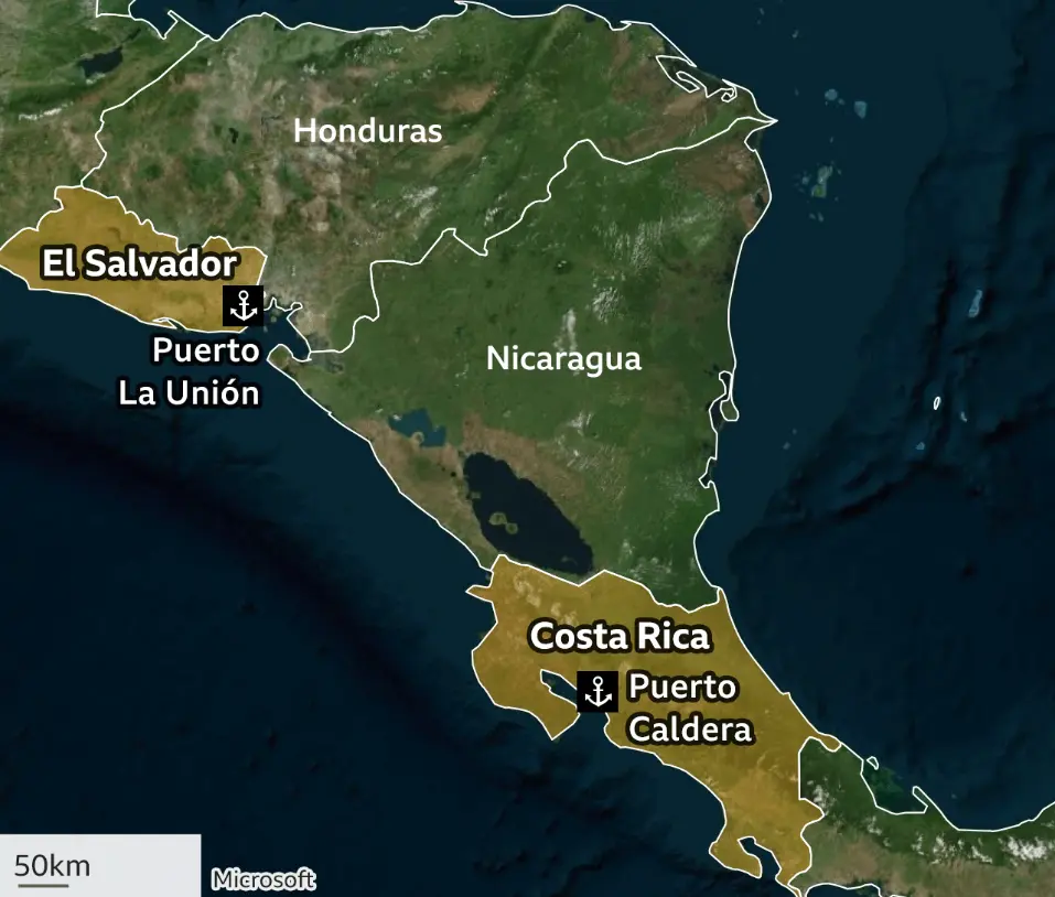 El Salvador and Costa Rica