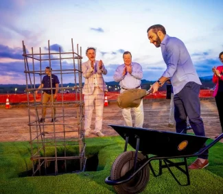 President Bukele Breaks Ground on La Unión Airport with a Symbolic Concrete Pour