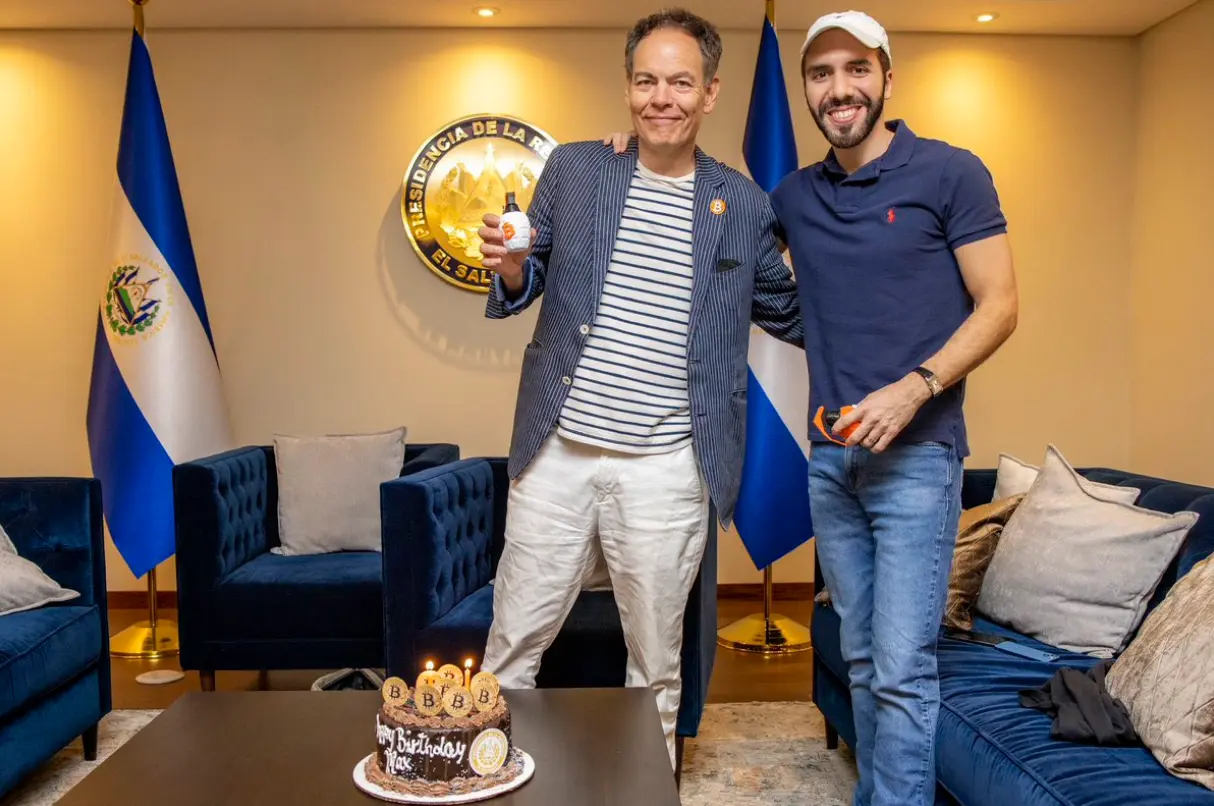 Max Keiser and Nayib Bukele