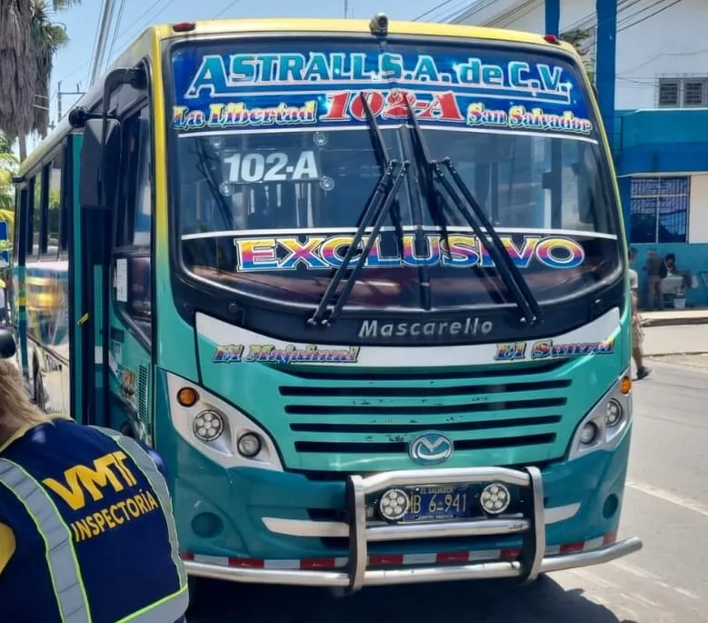 coaster route 102A, bus El Tunco beach